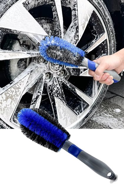 Premium Mavi Oto Araç Jant Temizleme Fırçası Jant Temizlik Fırçası