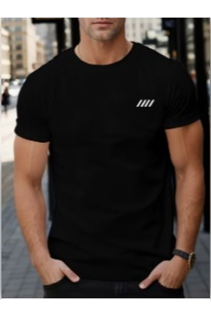 Premium Unisex Printed 100% Cotton Crew Neck Short Sleeve Black T-Shirt