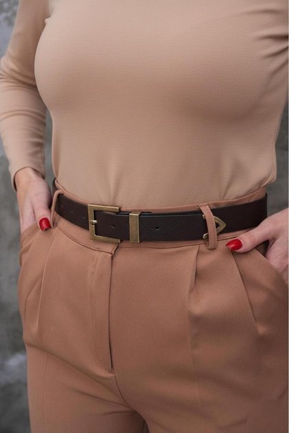 Square Buckle Women's Belt, Jacket Belt, Trouser Belt.