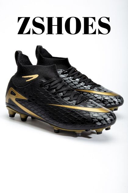 Men's Artificial Turf Football Shoes Imported Sole for Grass Fields Half Sock Style Ergonomic Foot-Fitting Flexible Structure
