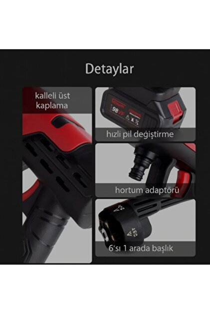 AHMA A-130 Oto Yıkama Makinesi Seti 12.000mAh, 300w 19.000rpm