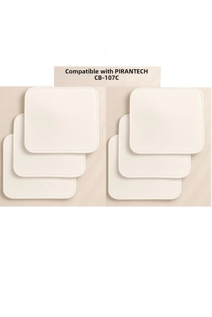 Pirantech Cb107 C Steam Cleaning Machine Compatible Replacement Microfiber Floor Cloth Set 6 Pieces