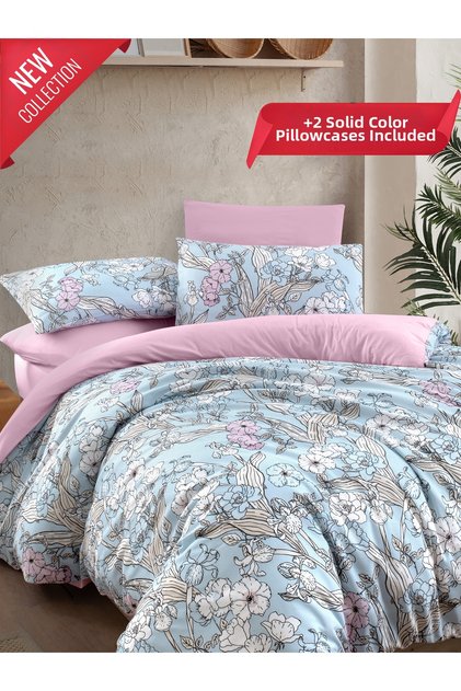 4-Piece Double Duvet Cover Set Fiore