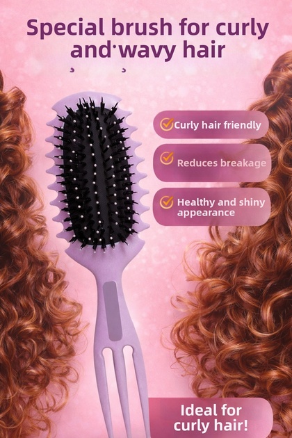 Comb – Suitable for Curly and Coiled Hair Structures, Helps Reduce Breakage.