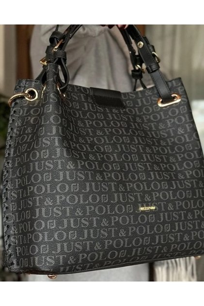 Original Just Polo, tricotat manual, foarte elegant și util, cu bretele late pentru femei, de umăr și geantă de mână pentru femei.