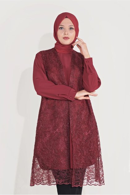 Lace Silvery Double Tunic 20050