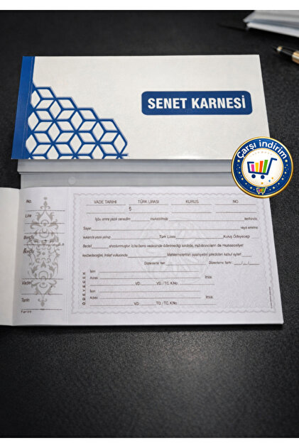50 Yaprak Senet Koçanlı Kopar Kullan Senet Defteri