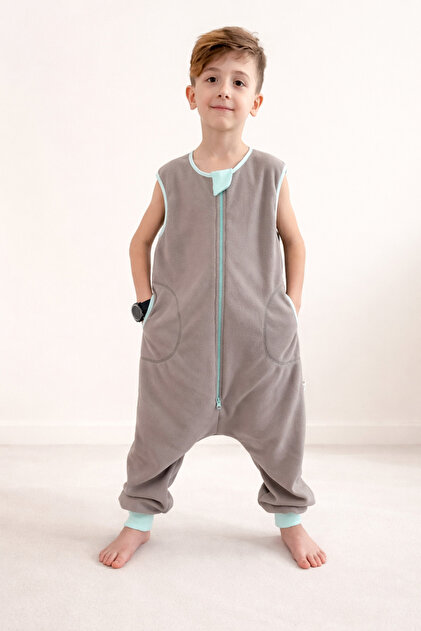 Kolsuz Micro Polar Çocuk Uyku Tulumu 18-23 Derece Unisex 2 Tog