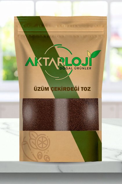 1 Kg Siyah Üzüm Çekirdeği Tozu / Yeni Öğütülmüş - Katkısız & Doğal