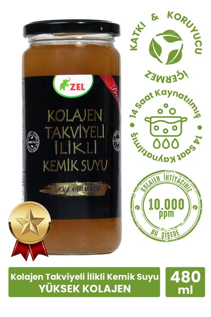 Premium İlikli Kemik Suyu – Kolajen Takviyeli 480 ml