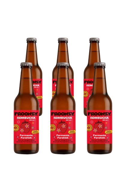 Kombucha Mürver&Çilek 6 Adet 330ml