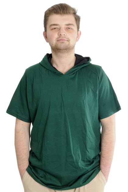 Mode XL Large Size Oversize T-shirt Crew Neck Hoodie Basic 21115 Nefti