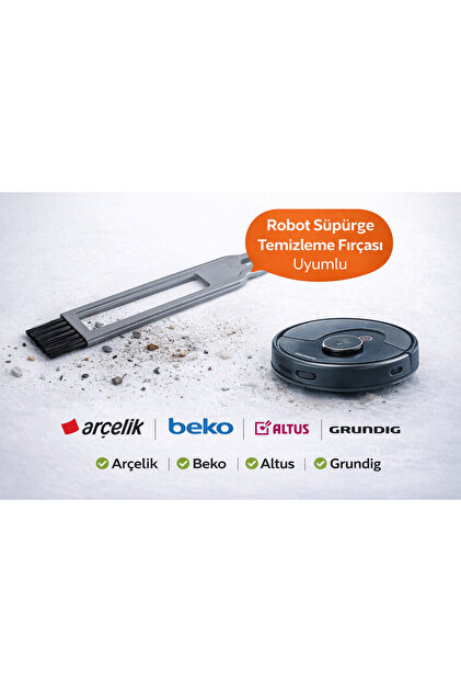 Nicetek 2 Adet Next Pro Maid X8 Akıllı Robot Süpürge Uyumlu Yan