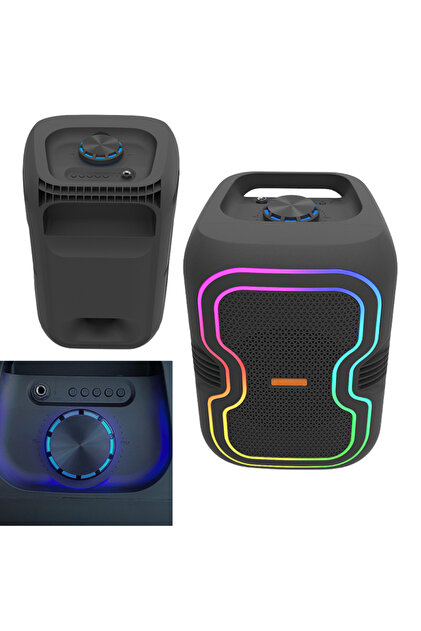 VOREX Platoon PL-4340 / 8 İnç Bluetooth Hoparlör 25W RGB USB Flash