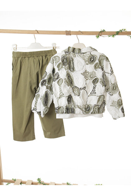 Nk Kids Kız Çocuk 3lü Alt Üst Kombin Takmı 4-8 Yaş SET0512