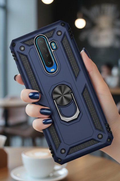 Xiaomi Redmi K30 Case Magnetic Tpu Tank Cover with Ring Stand