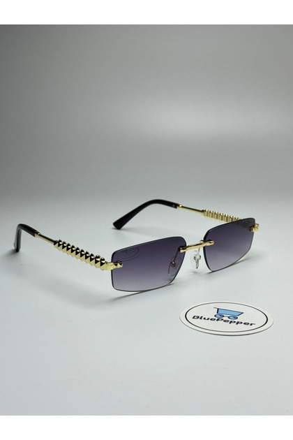 Cartyy V5 Black Sunglasses Geometric Frame 57-18-140 Ekartman