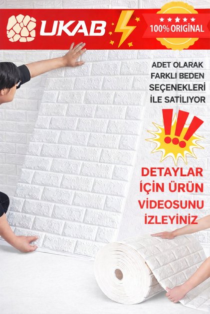 Kendinden Yapışkanlı Dekoratif 3d Beyaz Duvar Paneli Esnek Duvar Kağıdı Kaplama Paneli Köpük