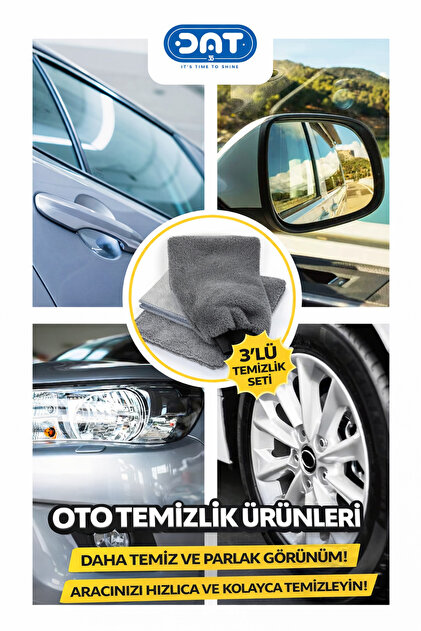 DAT35 NewYorkDry Mikrofiber Oto Temizlik Seti – Kurulama Havlusu