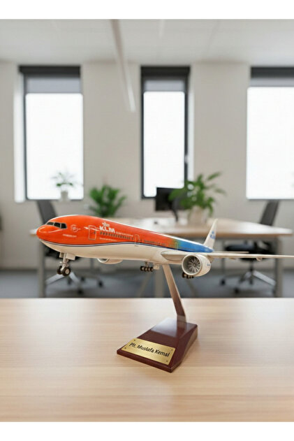 AYDINARTSHOP KLM Boeing 777 Orange Pride Uçak Maketi – 1:157 Ölçek