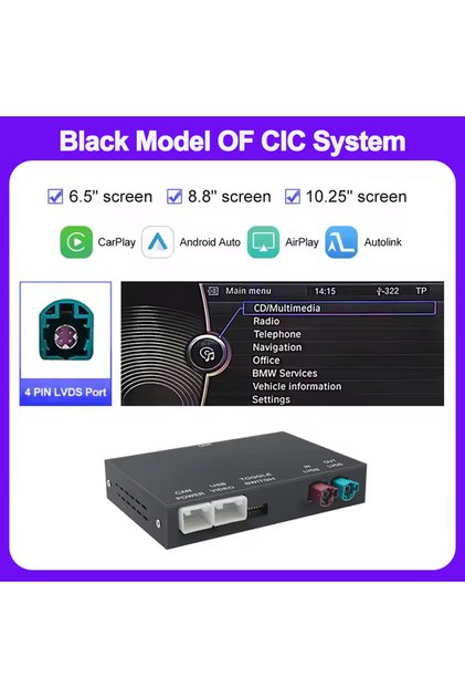 CIC NEW Wireless CarPlay Android Auto Adapter for BMW X5 E70 X6 E71 CCC CIC Bluetooth Navigation Mir