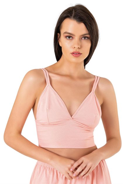 Women's Salmon Cotton Crop