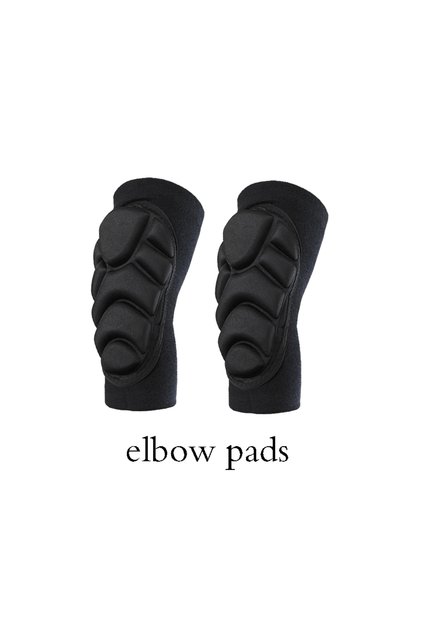 S black 1Pair Professional Ski Protection Elbow Pads Cycling Exercise Snowboard Elbow Support Basket