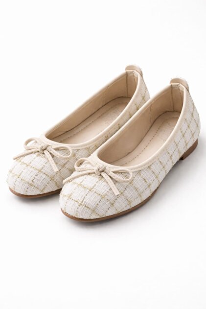 【新品】Tweed Single Strap Flats ecru 38 新品】Tweed Single Strap Flats ecru 38 新品】Tweed Single Strap