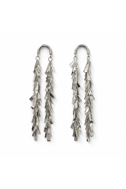 Silver dangle earrings
