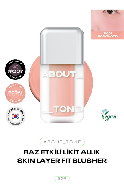 Permanent and Natural Liquid Blush Skın Layer Fit Blusher
