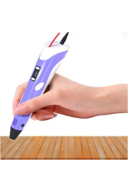 YU WELL 3D Printing Pen with Display for Kids & Beginners 3D Pen 2, PLA Filament Starter Kit Purple