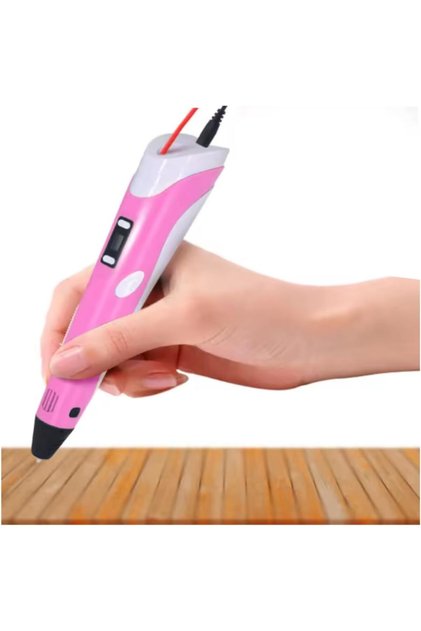 YU WELL 3D Printing Pen with Display for Kids & Beginners 3D Pen 2, PLA Filament Starter Kit Pink