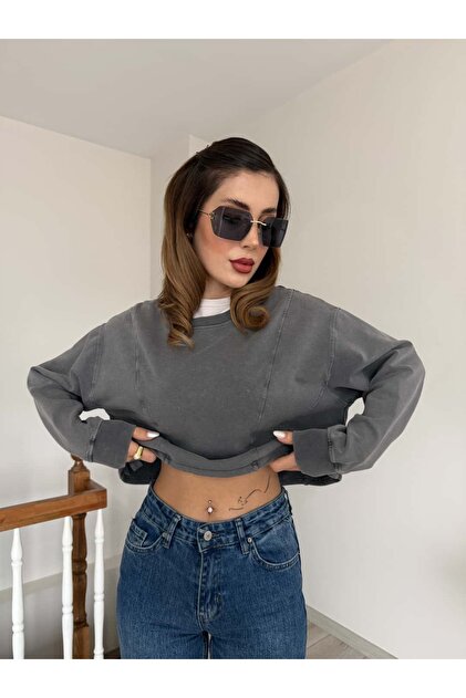 ウェア YK YK FASHION Yıkamalı Sweatshirt - Fiyatı, Yorumları