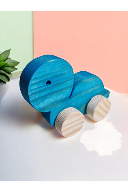 Wooden Toy Turtle Natural Handmade Toy