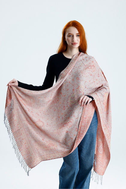 Cashmere Collection Shoulder Shawl - Double-Sided Woven Cashmere Shoulder Shawl