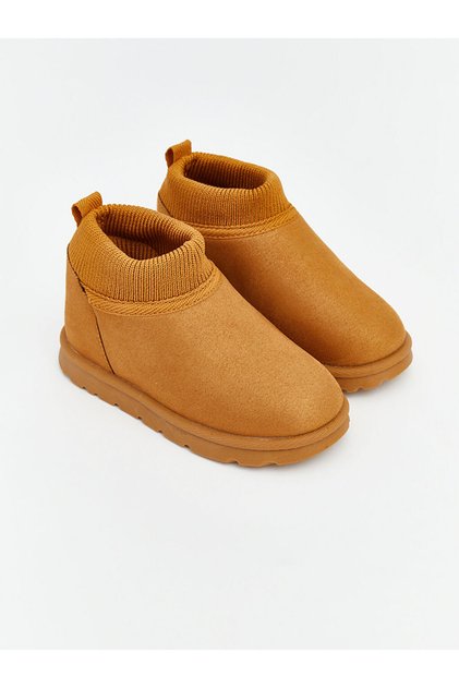 Lcw Steps Brown Ribbed Detailed Baby Boy Boots
