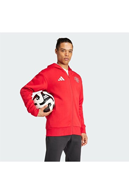 adidas Manchester United Anthem Erkek Sweatshirt Hırka - IT4187