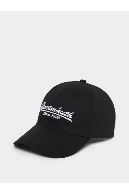 Black Embroidered Baseball Cap