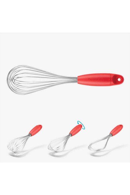 Flisk Steel Whisk, Red