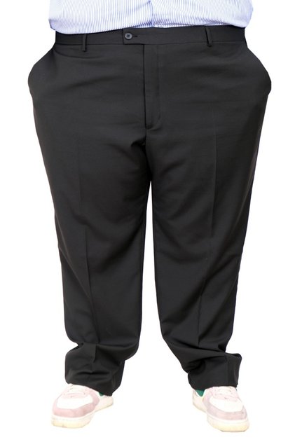 Mode XL Large Size Men's Fabric Trousers Superior 21024 Black