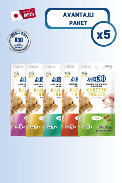 Multivitamin 5'li Paket Deniz Ürünlü, Peynirli, Tavuk ve Balıklı, Sığır Etli, Ton Balıklı