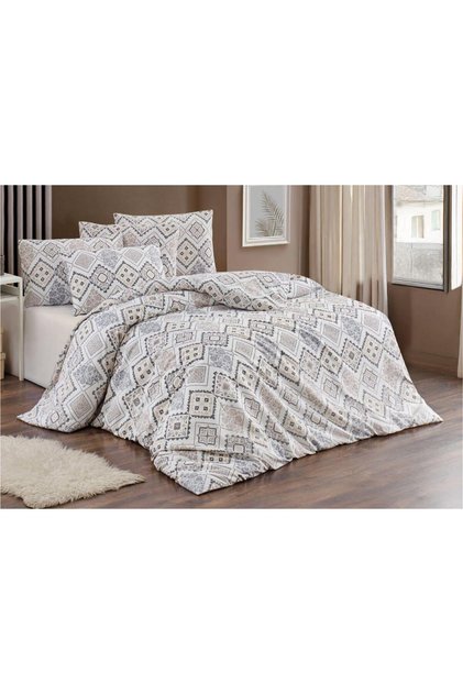 Double Duvet Cover Set 200x220cm | 4 Pillowcases | Fitted Sheet 160x200+30