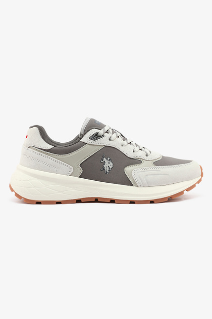 Men's Grey Low-Top Sneakers - Stylish and Comfortable Footwear for Everyday Wear