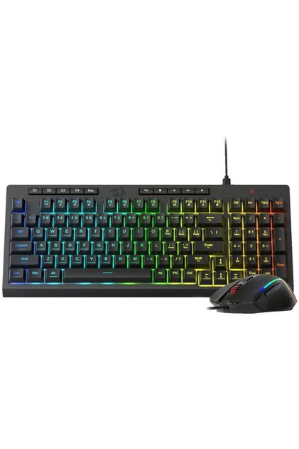Комплект клавиатура и мишка S141 RGB Черен