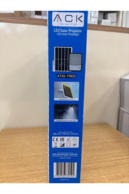 Ack 350W LENSLİ SOLAR LED PROJEKTÖR 6500K - Fiyatı, Yorumları