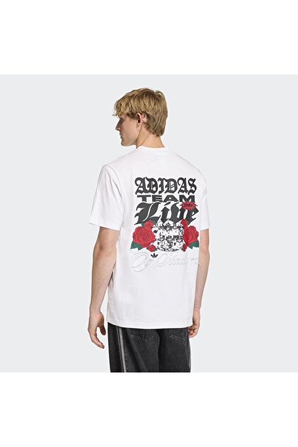 adidas GFX Roses Erkek Beyaz Tişört (KD0481) - Fiyatı, Yorumları