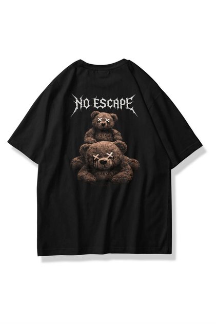 Unisex no escape t-shirt black