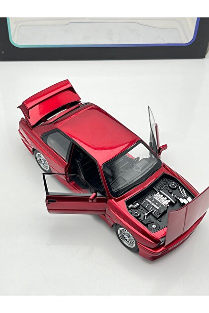 HOBBİEZ WORLD 1:24 BMW E30 M3 COUPE Kırmızı Diecast Model Araba