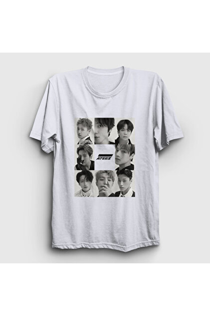 Presmono Unisex Beyaz Whiplash K Pop Aespa T-Shirt 590058tt