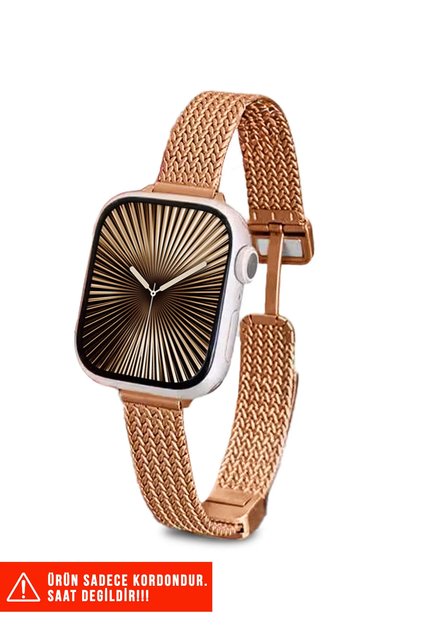 Watch Seri 9/8/7/6/5/4/3/2/se 38mm 40mm 41mm ve Seri 11 / 10 42mm Uyumlu Magnetic Metal Kordon
